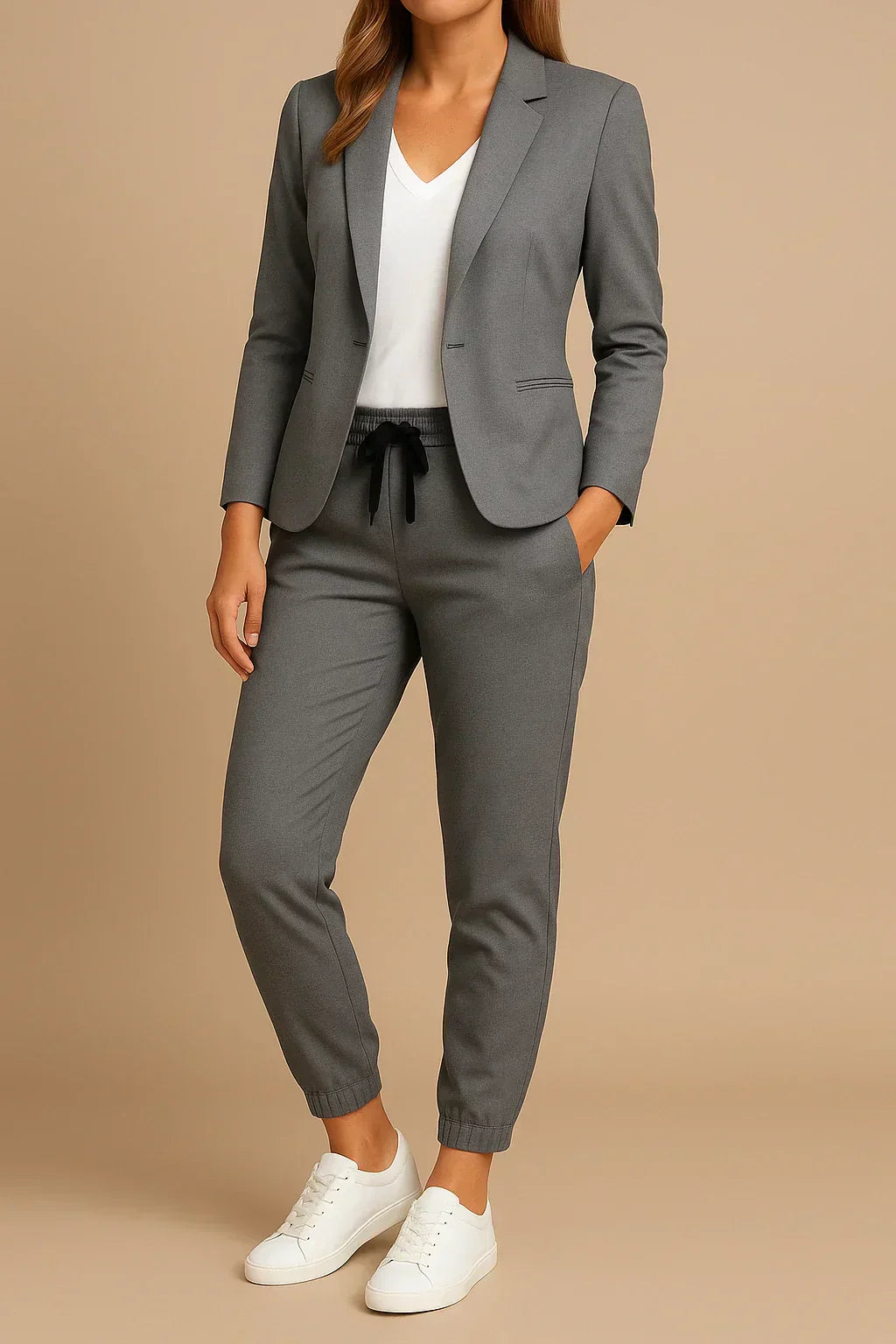 MONICA | Elegant set med jacka och byxor