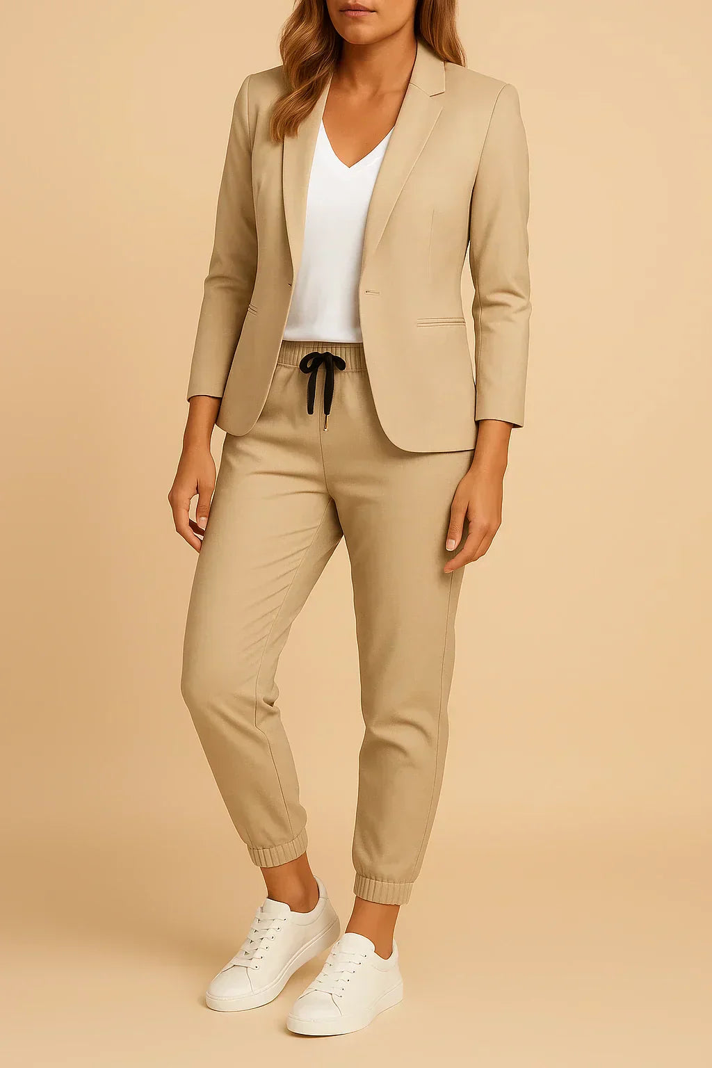 MONICA | Elegant set med jacka och byxor