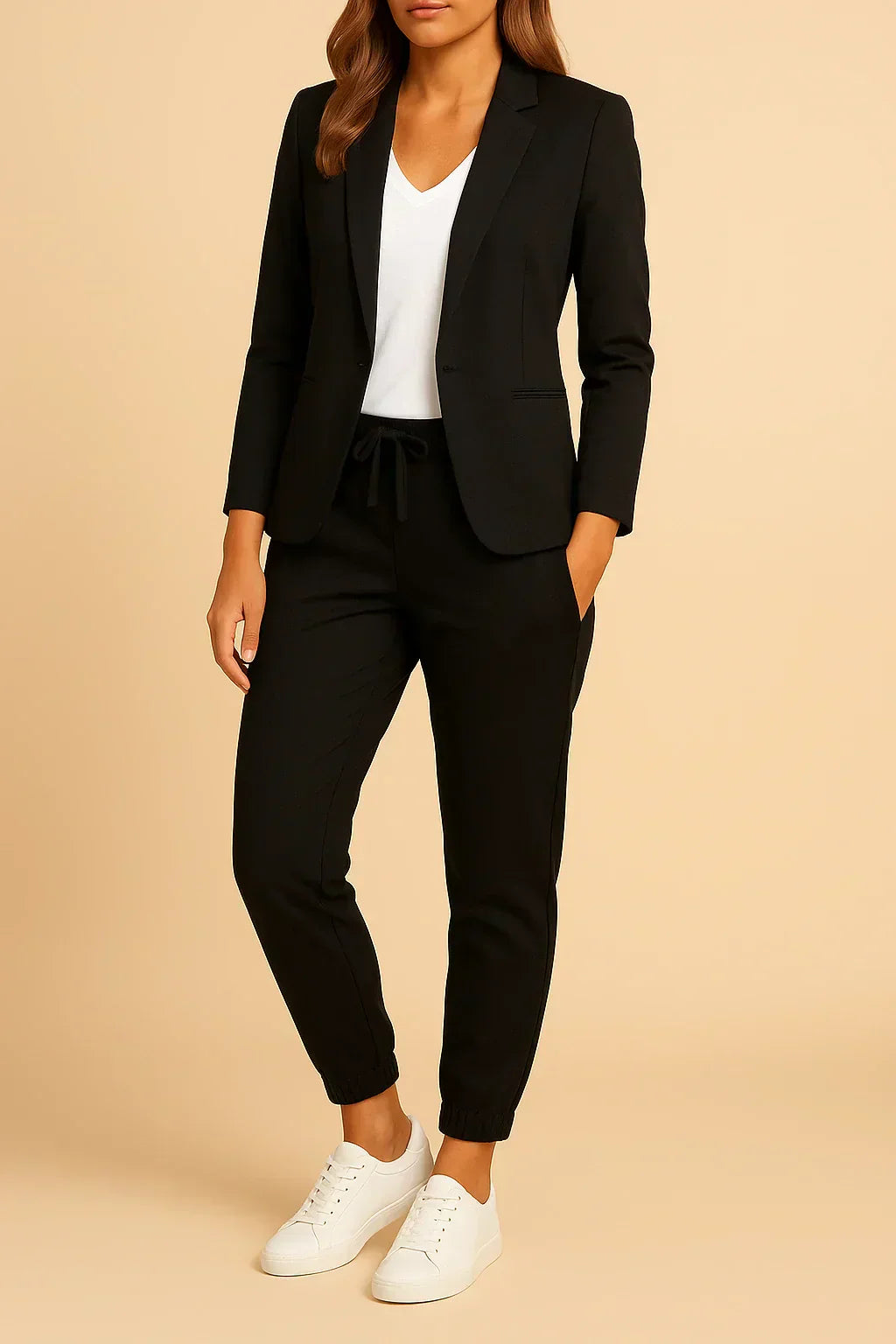 MONICA | Elegant set med jacka och byxor