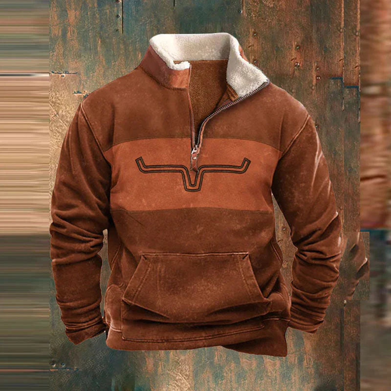MARK | Fleece-tröja med kvart dragkedja