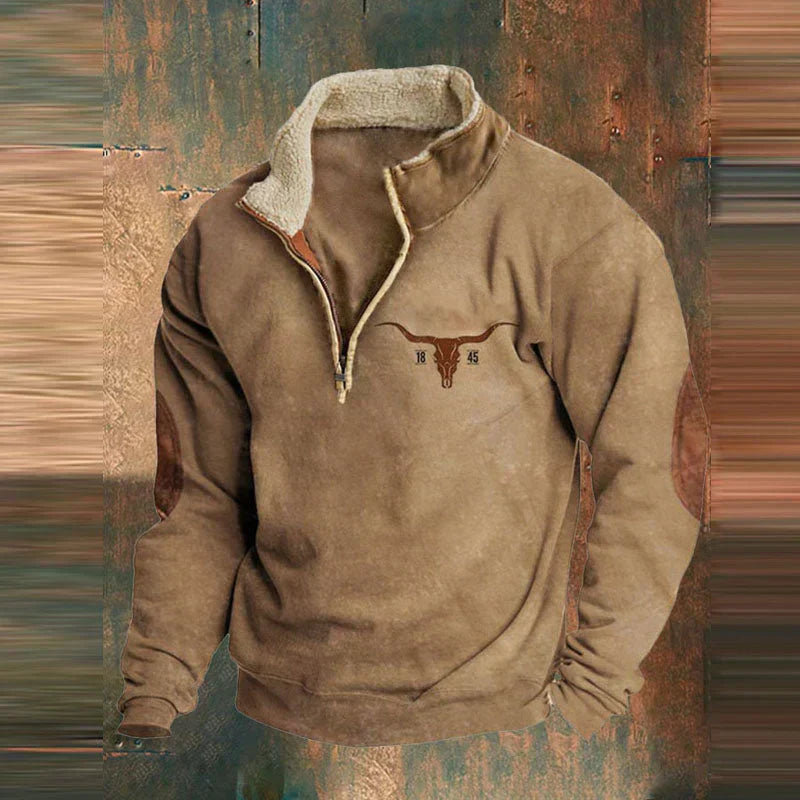 MARK | Fleece-tröja med kvart dragkedja
