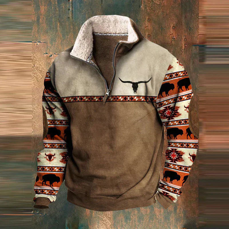 MARK | Fleece-tröja med kvart dragkedja