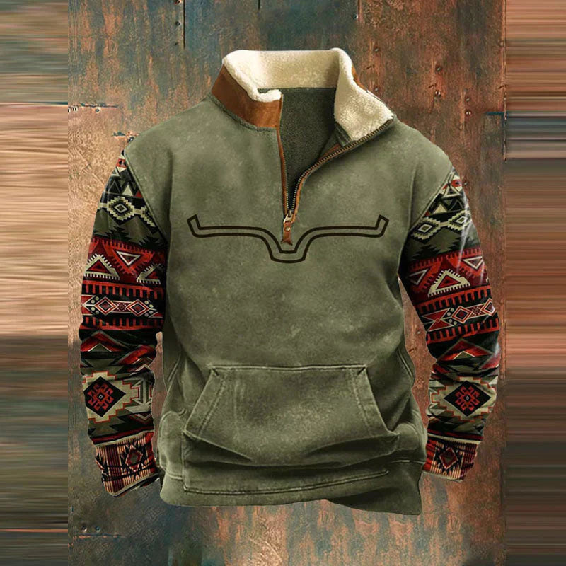 MARK | Fleece-tröja med kvart dragkedja